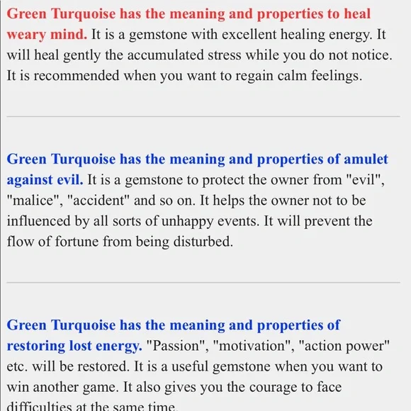 Gem Power Green Turquoise Pendant w Chain NWT Host Pick 9/24 - Picture 3 of 3